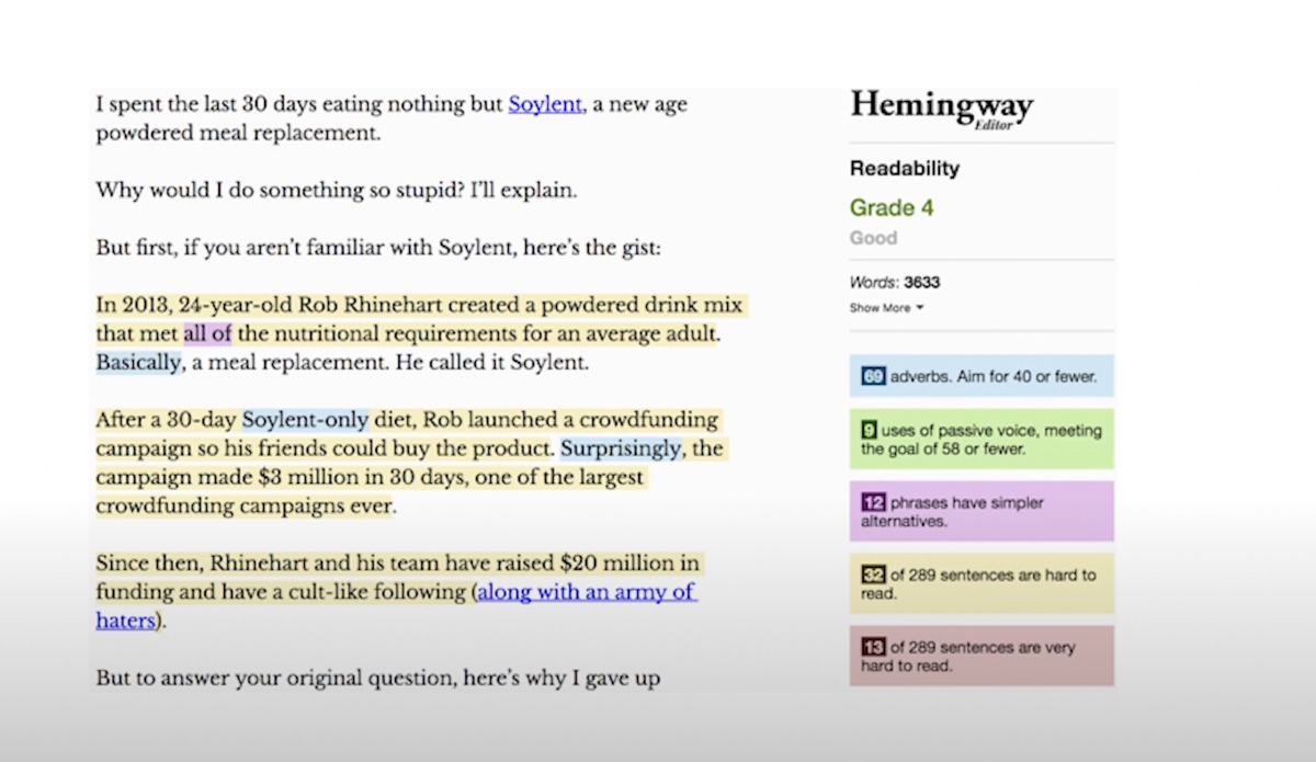 write simple, blog writing style